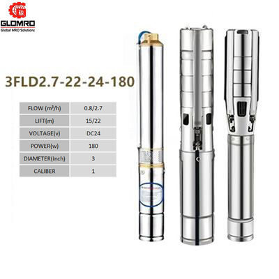 Solar Agricultural Water Pumping System DC96 4 Inch 1500w OEM 304 Stainless Steel