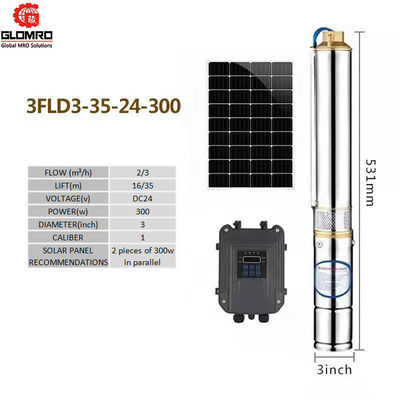 Solar Agricultural Water Pumping System DC96 4 Inch 1500w OEM 304 Stainless Steel